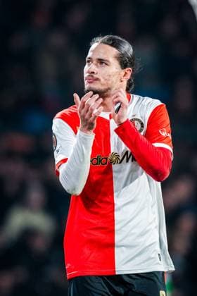 ROTTERDAM , 22-01-2026 , Stadium Feijenoord de Kuip , season 2025 2026 , UEFA Europa League football , match between Feyenoord - Sturm Graz , Feyenoord player Anis Hadj-Moussa Feyenoord - Sturm Graz  x201000183x Copyright: