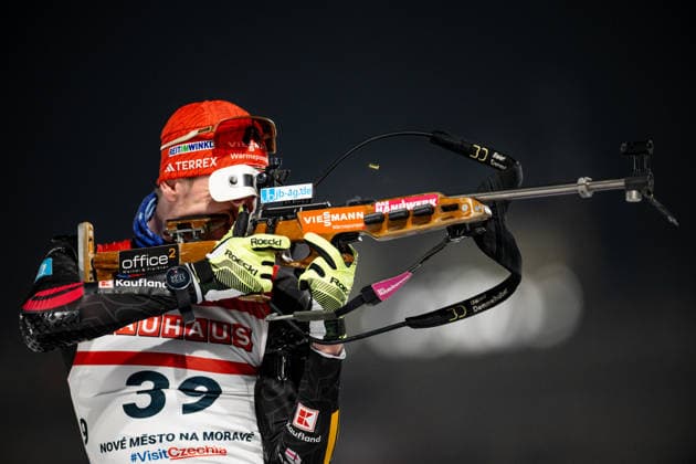BIATHLON - IBU WC Nove Mesto NOVE MESTO,CZECH REPUBLIC,22.JAN.26 - BIATHLON - IBU World Cup, 15km short individual, men. Image shows Johannes Kuehn (GER).  GEPAxpictures xAlexanderxSolc