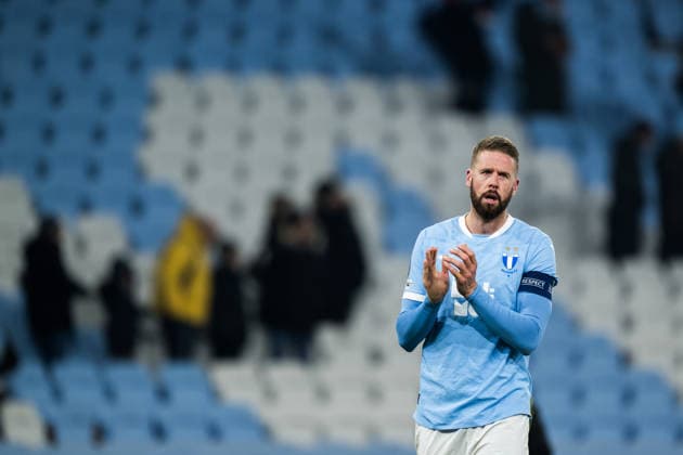 260122 Pontus Jansson of Malmö FF looks dejected after the UEFA Europa League football match between Malmö FF and Crvena Zvezda on January 22, 2026 in Malmö. fotboll football soccer fotball uefa europa league europa league malmö ff crvena zvezda bbeng röda stjärnan bbauto depp Copyright: PETTERxARVIDSON BB260122PA161
