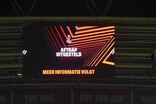 UTRECHT , 22-01-2026 , stadium Galgenwaard , season 2025 2026 , UEFA Europa League football , League phase matchday 7 , match between FC Utrecht and KRC Genk , Pictures shows , kick off postponed Utrecht - Genk  x201001143x Copyright: