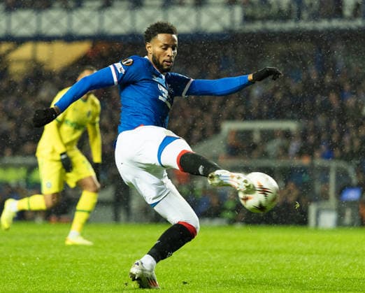 22.01.2026 Rangers v Ludogorets: Youssef Chermiti early chance.  Copyright: xWilliexVassx NINTCHDBPICT001053357779