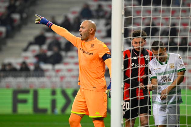 FOOTBALL : OGC Nice VS - Go Ahead Eagles - UEFA Europa League - 22 01 2025 Maxime DupÃ (OGC Nice) - UEFA Europa League match between OGC Nice and Go Ahead Eagles on January 22, 2026 at the Allianz Riviera Stadium in Nice. NiceFrance  Copyright: xWilliamxCannarellax
