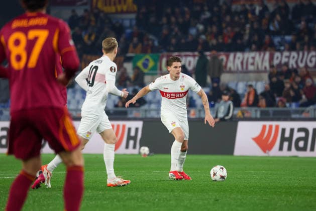 Roma vs Stoccarda Maximilian Mittelstadt (VfB Stuttgart) During the 2025 26 Europa League football match between Roma and Stuttgart on January 22, 2026 at the Stadio Olimpico in Rome. Photo: Roma stadio Olimpico Roma Italia Copyright: xFABIOxSASSOxFabioxSassox Roma Stoccarda2026_01_22Fabio Sasso4620