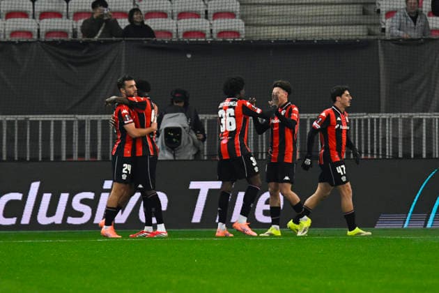 FOOTBALL : OGC Nice VS - Go Ahead Eagles - UEFA Europa League - 22 01 2025 Joy OGCN - But Charles Vanhoutte - UEFA Europa League match between OGC Nice and Go Ahead Eagles on January 22, 2026 at the Allianz Riviera Stadium in Nice. NiceFrance  Copyright: xWilliamxCannarellax