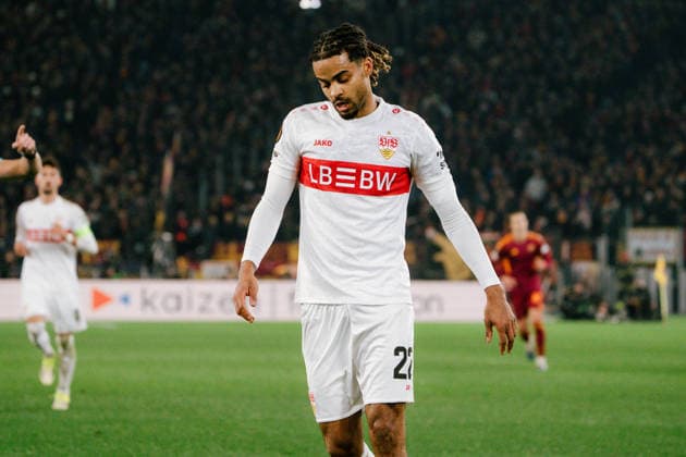 Lorenz Assignon (VfB Stuttgart, 22), ITA, AS Rom vs. VfB Stuttgart, Fussball, Europa League, Spieltag 7, Spielzeit 2025 2026, 22.01.2026, ITA, AS Rom vs. VfB Stuttgart, Fussball, Europa League, Spieltag 7, Spielzeit 2025 2026, 22.01.2026, Rom Copyright: xEibner-Pressefoto EdwardxCheungx EP_ECG