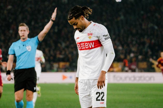 Lorenz Assignon (VfB Stuttgart, 22), ITA, AS Rom vs. VfB Stuttgart, Fussball, Europa League, Spieltag 7, Spielzeit 2025 2026, 22.01.2026, ITA, AS Rom vs. VfB Stuttgart, Fussball, Europa League, Spieltag 7, Spielzeit 2025 2026, 22.01.2026, Rom Copyright: xEibner-Pressefoto EdwardxCheungx EP_ECG