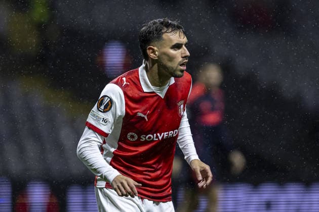 Ricardo Horta 21 of SC Braga looks on during the UEFA Europa League match between SC Braga vs Nottingham Forest at Estadio Municipal de Braga on January 22nd,2026 (Photo by Joao Bravo Sports Press Photo) Copyright: xJoaoxBravo SportsxPressxPhotox Sportspressphoto_SPR84386