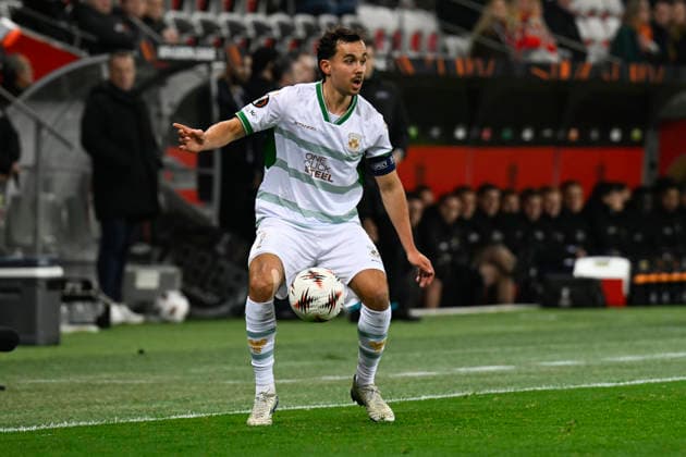FOOTBALL : OGC Nice VS - Go Ahead Eagles - UEFA Europa League - 22 01 2025 Mats Deijl (GA-Eagles) - UEFA Europa League match between OGC Nice and Go Ahead Eagles on January 22, 2026 at the Allianz Riviera Stadium in Nice. NiceFrance  Copyright: xWilliamxCannarellax