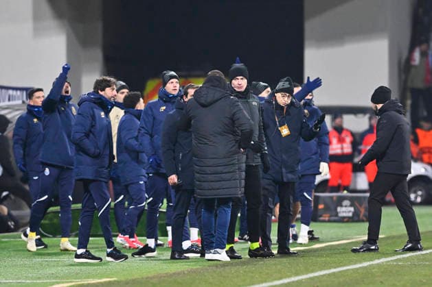 orto bench after a penalty and subsequent sending off in the European League of 7th round match Viktoria Plzen vs FC Porto, Pilsen, Czech Republic, January 22, 2026. (CTKxPhoto MiroslavxChaloupka) CTKPhotoP2026012210935  CTKPhotoP2026012210935