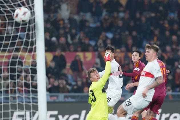 Roma™s Niccolo Pisilli gol during the Uefa Europa League soccer match between Roma and VFB Stuttgart at the Olympic Stadium in Rome, Italy - Thursday, January 22, 2026. - Soccer .  Copyright: xAlfredoxFalcone LaPressex