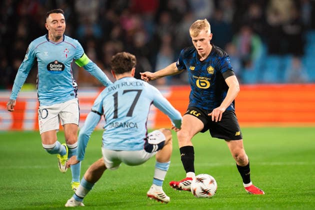 ESP: RC Celta - LOSC Lille. UEFA Europa League. Matchday 7. Hakon Arnar Haraldsson of LOSC Lille during the UEFA Europa League match, between RC Celta and LOSC Lille, Matchday 7, Balaidos Stadium on January 22, 2026 in Vigo, Spain. kpng Copyright: xPedroxMinax xPRESSINx PM_260122_CEL_LIL_016