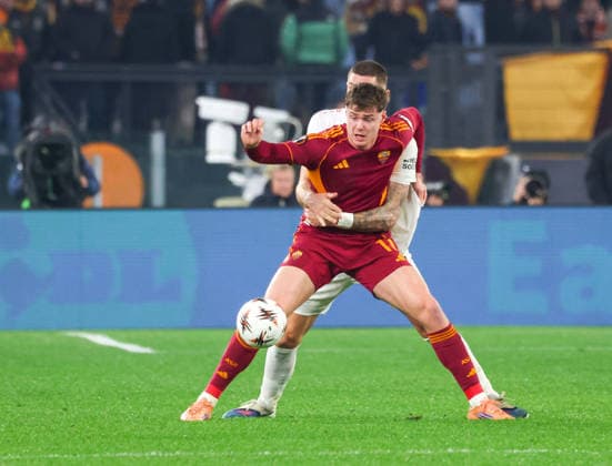 Roma vs Stoccarda Evan Ferguson (AS Roma) During the 2025 26 Europa League football match between Roma and Stuttgart on January 22, 2026 at the Stadio Olimpico in Rome. Photo: Roma stadio Olimpico Roma Italia Copyright: xFABIOxSASSOxFabioxSassox Roma Stoccarda2026_01_22Fabio Sasso4666