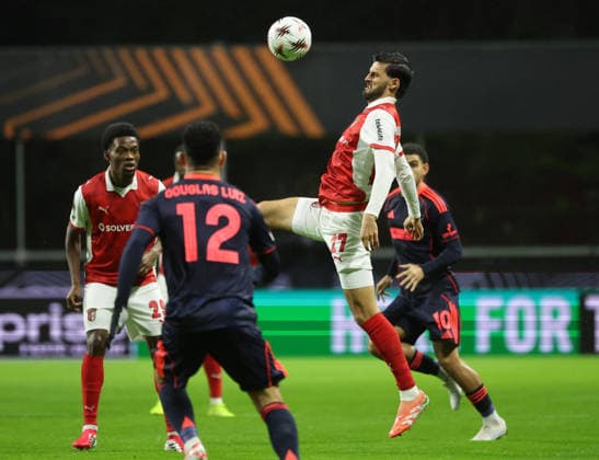POR: Sporting de Braga-Nottingham Forest-EuropaLeague-22 January 2026 Rafik Guitane of Sporting Braga in action during the UEFA Europe League, Phase League, Matchday 7, between Sporting Club de Braga and Nottingham Forest at Stadium Municipal of Braga on January 22, 2026 in Braga (Portugal) (Photo by Luis de la Mata SportPix Sipa USA) Braga Stadium Municipal of Braga Braga Portugal Copyright: xLuisxdexlaxMatax xsportPix.org.ux