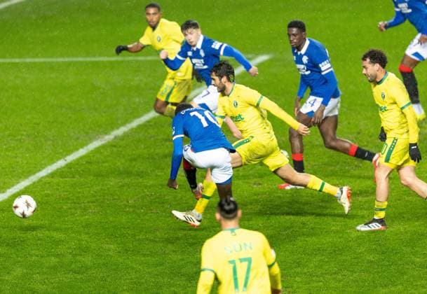 Mohamed Diomande of Rangers scores his sides first goal during UEFA Europa League league phase match at Ibrox Stadium, Glasgow. Rangers v Ludogorats - UEFA Europa League - League Phase - Ibrox Stadium, Glasgow, Lanarkshire, Scotland, UK - 22 Jan 2026Glasgow Ibrox Stadium Lanarkshire, Scotland United Kingdom EDITORIAL USE ONLY  Copyright: xRangersxFC Shutterstockx 16394122q