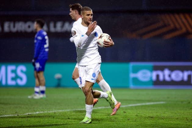 Zagreb, Craotia, 220126. Dinamo s player Daniel Birligea during UEFA Europa league football match, 7th round, between Dinamo and FCSB at Maksimir stadium. Foto: Josip Bandic CROPIX Zagreb Croatia Copyright: xxJosipxBandicx xCROPIXx dinamo_fcsb89-220126