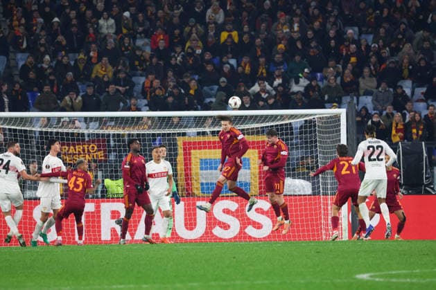Roma vs Stoccarda Daniele Ghiraldi (AS Roma) During the 2025 26 Europa League football match between Roma and Stuttgart on January 22, 2026 at the Stadio Olimpico in Rome. Photo: Roma stadio Olimpico Roma Italia Copyright: xFABIOxSASSOxFabioxSassox Roma Stoccarda2026_01_22Fabio Sasso4964