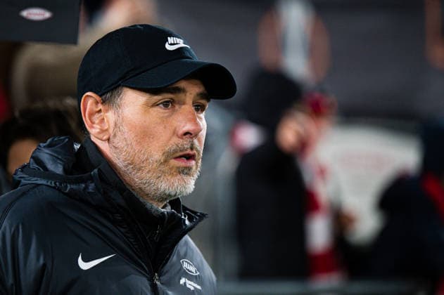 260122 Head coach Freyr Alexandersson of Brann ahead of the UEFA Europa League football match between Brann and Midtjylland on January 22, 2026 in Bergen. Photo: Marius Simensen BILDBYRAN COP 238 MM0054 bbeng brann football fotball fotboll midtjylland soccer uefa europa league Copyright: MARIUSxSIMENSEN BB260122ZR064