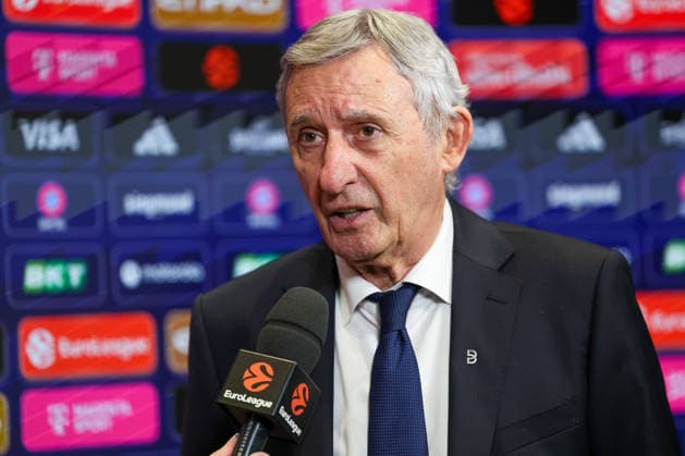 Svetislav Pesic (FC Bayern Basketball, Chef-Trainer) beim Interview nach dem Spiel, GER, FC Bayern Basketball vs. Valencia Basket, Basketball, Euroleague, 24. Spieltag, Saison 2025 2026, 22.01.2026, GER, FC Bayern Basketball vs. Valencia Basket, Basketball, Euroleague, 24. Spieltag, Saison 2025 2026, 22.01.2026 Muenchen Copyright: xEibner-Pressefoto JennixMaulx EP_JML
