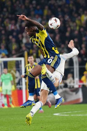 ISTANBUL, TURKEY - JANUARY 22: Jhon Duran of Fenerbahce during the UEFA Europa League 2025 26 League Phase MD7 match between Fenerbahce SK and Aston Villa FC at Fenerbahce Sükrü Saracoglu Spor Kompleksi Chobani Stadium on January 22, 2026 in Istanbul, Turkey. Istanbul Turkey Copyright: xSeskimphotox FBahce-AVilla-220126 (159)