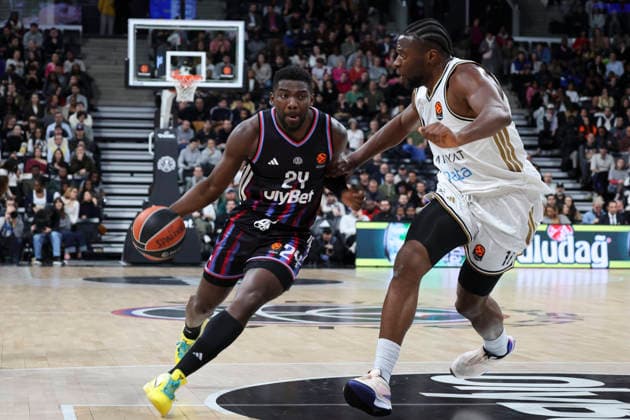 BASKET BALL : Paris Basket Vs Dubai - Euroligue - 22 01 2026 Yakuba Ouattara (Paris) Vs Mfiondu Kabengele (Dubai) ParisFrance  Copyright: xMichaelxBaucherx