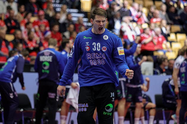 30Bergerud, Torbjorn in action Match between SPAIN VS NORWAY, valid for Men s EHF EURO 2026 at Jyske Bank Boxen in Herning on 22 January 2026. Herning Jyske Bank Boxen Herning Denmark Copyright: xIMAGOx xPRIMExSPORTSxIMAGESx xANGELOxMOREIRAx