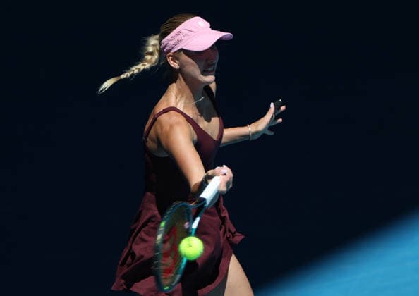 January 23, 2026, Melbourne, Victoria, Australia: ANASTASIA POTAPOVA of Austria during the match against A. Sabalenka in the third round of Australian Open, Melbourne, Australia. Melbourne Australia - ZUMAc278 20260123_zsp_c278_001 Copyright: xMarcinxCholewinskix