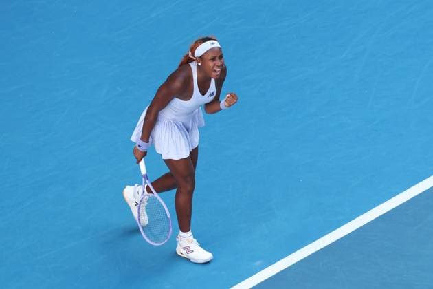 Coco Gauff of USA wins her third round match Australian Open tennis tournament, Day Six, Melbourne Park, Australia - 23 Jan 2026Melbourne Melbourne Park Victoria (VIC) Australia  Copyright: xRachelxBach Shutterstockx 16380457bl