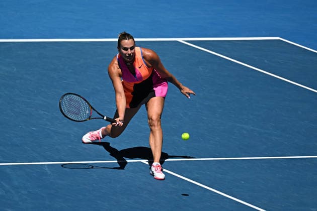 Australian Open - Melbourne Aryna Sabalenka (RUS) during her third round match at the 2026 Australian Open at Melbourne Park in Melbourne, AUSTRALIA, on January 23, 2026. Photo by Corinne Dubreuil ABACAPRESS.COM Melbourne Australia  Copyright: xDubreuilxCorinne ABACAx