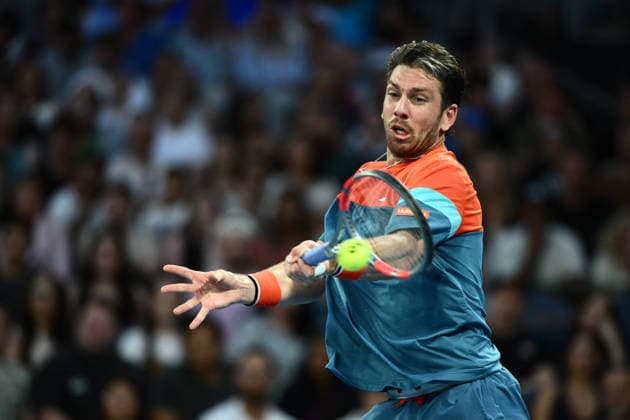 TENNIS AUSTRALIAN OPEN, Cameron Norrie of Great Britian in action during the Men™s 3rd round match against Alexander Zverev of Germany on day 6 of the 2026 Australian Open tennis tournament at Melbourne Park in Melbourne, Wednesday, January 22, 2026. ( NO ARCHIVING MELBOURNE VICTORIA AUSTRALIA  Copyright: xJOELxCARRETTx 20260123183321965700