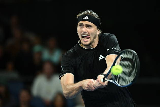 TENNIS AUSTRALIAN OPEN, Alexander Zverev of Germany in action during the Men™s 3rd round match against Cameron Norrie of Great Britian on day 6 of the 2026 Australian Open tennis tournament at Melbourne Park in Melbourne, Wednesday, January 22, 2026. ( NO ARCHIVING MELBOURNE VICTORIA AUSTRALIA  Copyright: xJOELxCARRETTx 20260123162826457905