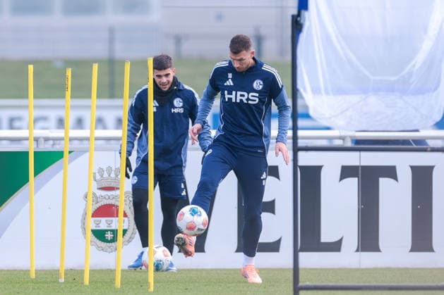 23.01.2026, Fussball, Saison 2025 2026, Training FC Schalke 04, Edin Dzeko (FC Schalke 04), Gelsenkirchen Trainingsgelände des S04 Hamburg Deutschland xRHR-FOTO DEx