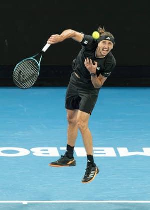 Alexander Zverev (GER), Australian Open 2026, Melbourne Park, Melbourne, Victoria, Australia. Copyright: xJuergenxHasenkopfx