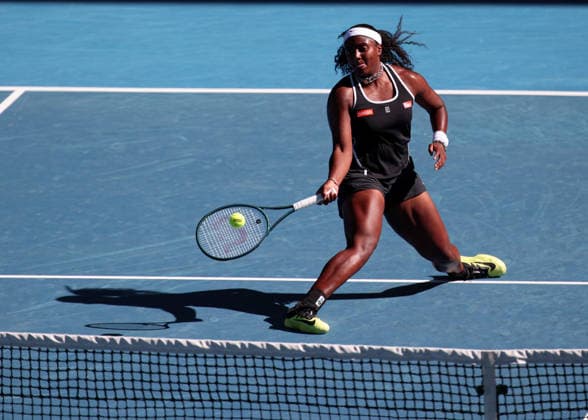 Hailey Baptiste (USA), Australian Open 2026, Melbourne Park, Melbourne, Victoria, Australia. Copyright: xJuergenxHasenkopfx