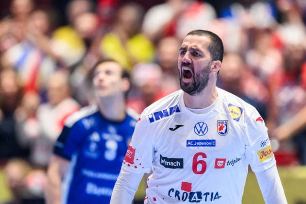 260123 Mario Sostaric of Croatia during the EHF European Handball Championship main round match between Iceland and Croatia on January 23, 2026 in Malmö. Photo: Petter Arvidson BILDBYRAN kod PA PA1134 handball handboll handball handbolls-em 2026 croatia kroatien island iceland ehf european handball championship bbeng grappa33 Copyright: PETTERxARVIDSON BB260123PA003