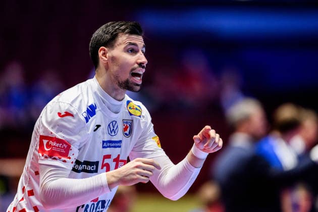 260123 Ivan Martinovic of Croatia during the EHF European Handball Championship main round match between Iceland and Croatia on January 23, 2026 in Malmö. Photo: Petter Arvidson BILDBYRAN kod PA PA1134 handball handboll handball handbolls-em 2026 croatia kroatien island iceland ehf european handball championship bbeng grappa33 Copyright: PETTERxARVIDSON BB260123PA025