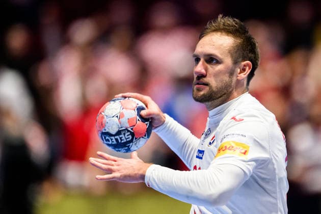260123 Luka Cindric of Croatia during the EHF European Handball Championship main round match between Iceland and Croatia on January 23, 2026 in Malmö. Photo: Petter Arvidson BILDBYRAN kod PA PA1134 handball handboll handball handbolls-em 2026 croatia kroatien island iceland ehf european handball championship bbeng grappa33 Copyright: PETTERxARVIDSON BB260123PA058