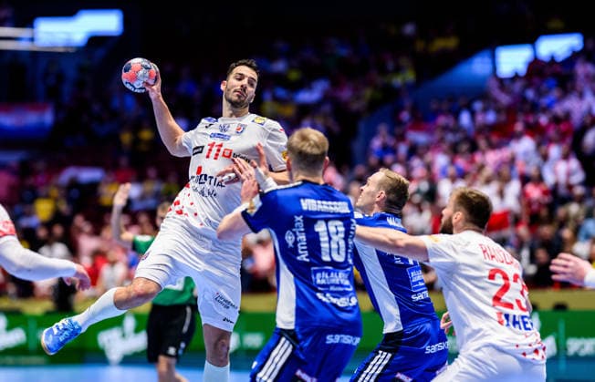 260123 Zvonimir Srna of Croatia during the EHF European Handball Championship main round match between Iceland and Croatia on January 23, 2026 in Malmö. Photo: Petter Arvidson BILDBYRAN kod PA PA1134 handball handboll handball handbolls-em 2026 croatia kroatien island iceland ehf european handball championship bbeng grappa33 Copyright: PETTERxARVIDSON BB260123PA059