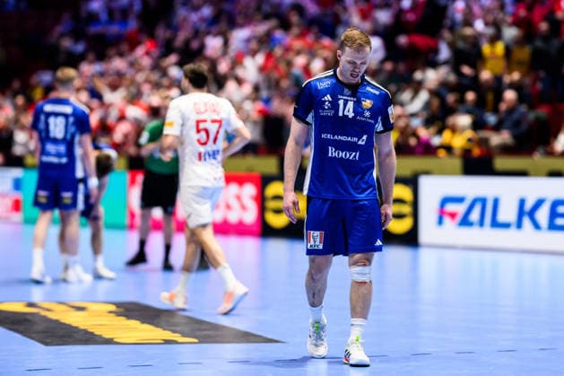 260123 Omar Ingi Magnusson of Iceland looks dejected after the EHF European Handball Championship main round match between Iceland and Croatia on January 23, 2026 in Malmö. Photo: Petter Arvidson BILDBYRAN kod PA PA1134 handball handboll handball handbolls-em 2026 croatia kroatien island iceland ehf european handball championship bbeng grappa33 depp Copyright: PETTERxARVIDSON BB260123PA069