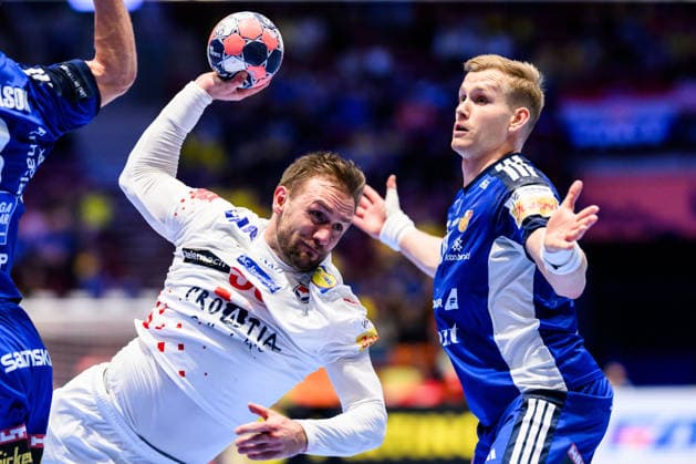 260123 Luka Cindric of Croatia during the EHF European Handball Championship main round match between Iceland and Croatia on January 23, 2026 in Malmö. Photo: Petter Arvidson BILDBYRAN kod PA PA1134 handball handboll handball handbolls-em 2026 croatia kroatien island iceland ehf european handball championship bbeng grappa33 Copyright: PETTERxARVIDSON BB260123PA072
