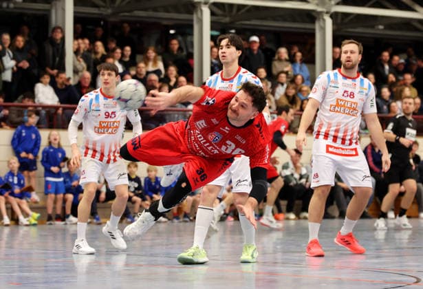 23.01.2026, Deutschland, Korntal-Münchingen, Handball Benefizspiel, SG BBM Bietigheim vs. Fivers WAT Margareten, Jonathan Fischer (Bietigheim)