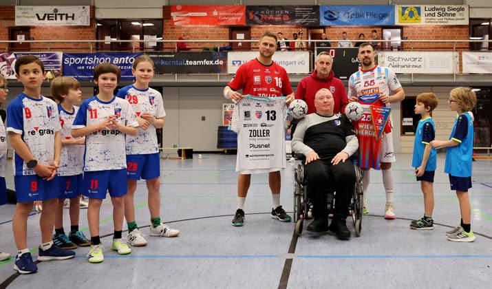 23.01.2026, Deutschland, Korntal-Münchingen, Handball Benefizspiel, SG BBM Bietigheim vs. Fivers WAT Margareten, Jörg Rixienger