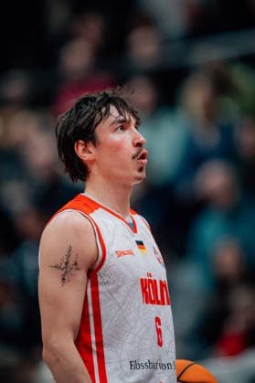 BB-2BL SBB Baskets - Rheinstars Koeln Jasper Guenther (Rheinstars Koeln) waehrend der Saison 2025-2026 in der 2. Barmer Basketball Bundesliga Pro A am 19. Spieltag SBB Baskets und Rheinstars Koeln in der Wolfgang-Lakenmacher-Halle am 23. January 2026 in Magdeburg, Sachsen Anhalt, Deutschland