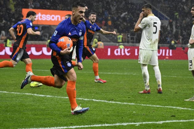 Foto IPP Paolo Bona Milano 23 01 2026 Campionato Serie A di Calcio stagione 2025 2026 partita Inter-Pisa Nella foto Lautaro Martinez esulta dopo il gol del 2-2 Italy Photo Press Worldwide Copyright italy Italy ITALY  Copyright: xR4924_italyphotopressx