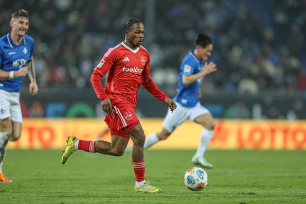 GER, Darmstadt, SV Darmstadt 98 vs 1. FC Nürnberg, 2. Bundesliga, Fussball, DFB, Spielzeit 2025 2026, Merck-Stadion am Böllenfalltor, 19. Spieltag im Bild: Mohamed Ali Zoma (1. FC Nürnberg 23) DFB DFL REGULATIONS PROHIBIT ANY USE OF PHOTOGRAPHS AS IMAGE SEQUENCES AND OR QUASI-VIDEO, 23.01.2026