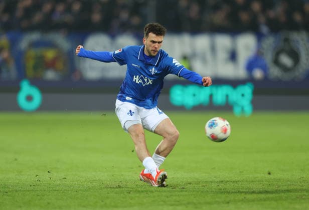 23.01.2026, Fussball 2. Bundesliga, SV Darmstadt 98 - 1. FC Nürnberg, emonline, emspor, despor, v.l., Sergio Lopez (SV Darmstadt 98) DFL DFB REGULATIONS PROHIBIT ANY USE OF PHOTOGRAPHS AS IMAGE SEQUENCES AND OR QUASI-VIDEO. xdcx