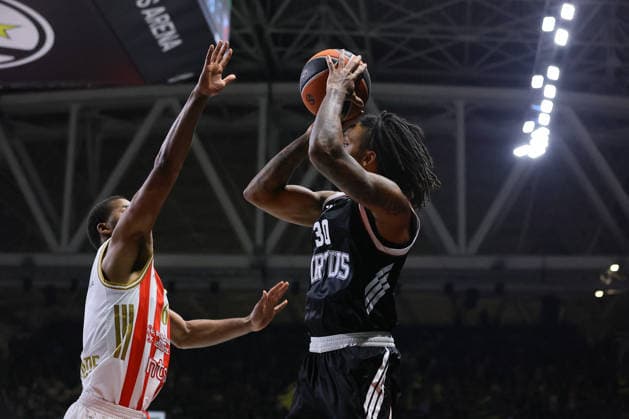 BASKET - Euroleague - Virtus Bologna vs Crvena Zvezda Meridianbet Belgrade 30 Matthew MORGAN Virtus Bologna BASKETBALL - ITALIAN SERIE A Virtus Bologna vs Crvena Zvezda Stella Rossa Belgrade 23-01-2026 06s Jared Butler Crvena Zvezda Stella Rossa Belgrade BASKETBALL - ITALIAN SERIE A Virtus Bologna vs Crvena Zvezda Stella Rossa Belgrade 23-01-2026 during Virtus Bologna vs Crvena Zvezda Meridianbet Belgrade, Basketball Euroleague match in Bologna, Italy, January 23 2026 Bologna Italy  Copyright: xIPAxSport ABACAx