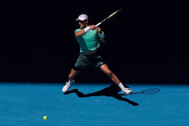 Eliot Spizzirri of the United States of America Australian Open tennis tournament, Day Seven, Melbourne Park, Australia - 24 Jan 2026Melbourne Melbourne Park Victoria (VIC) Australia  Copyright: xRachelxBach Shutterstockx 16380458aa