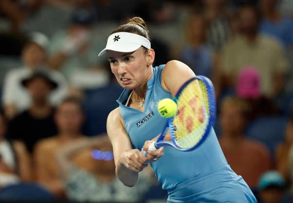 TENNIS AUSTRALIAN OPEN, Elise Mertens of Belgiumin action during the Women™s 3rd round match against Nikola Bartnuvkova on day 7 of the 2026 Australian Open tennis tournament at Melbourne Park in Melbourne, Saturday, January 24, 2026. ( NO ARCHIVING MELBOURNE VICTORIA AUSTRALIA  Copyright: xROBxPREZIOSOx 20260124185413473457