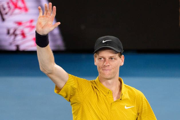 January 24, 2026: 2nd seed JANNIK SINNER of Italy in action against ELIOT SPIZZIRRI of the USA on Rod Laver Arena in a Men s Singles 3rd round match on day 7 of the 2026 Australian Open in Melbourne, Australia. SINNER won 46 63 64 64. Cal Media Melbourne Australia - ZUMAc04_ 20260124_faf_c04_004 Copyright: xSydneyxLowx