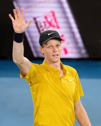 January 24, 2026: 2nd seed JANNIK SINNER of Italy in action against ELIOT SPIZZIRRI of the USA on Rod Laver Arena in a Men s Singles 3rd round match on day 7 of the 2026 Australian Open in Melbourne, Australia. SINNER won 46 63 64 64. Cal Media Melbourne Australia - ZUMAc04_ 20260124_faf_c04_005 Copyright: xSydneyxLowx